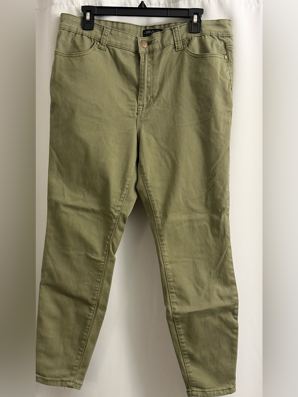 Forever 21 Plus Olive Green Jeans
